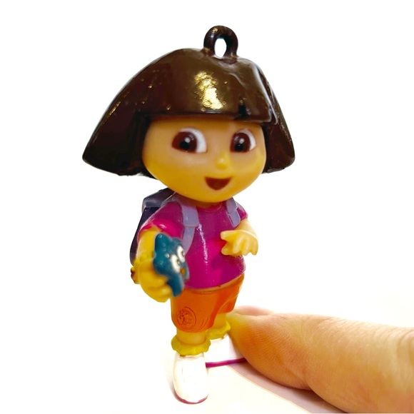 Dora the Explorer Toy Lot Figure Doll Pendant Bracelet Ruler Hair Brush Pink Fun - Picture 4 of 16